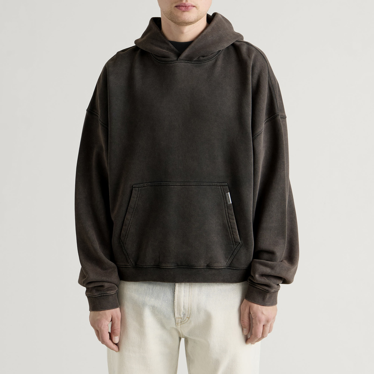 Represent Men's Boxy Oversized Hoodie in Coffee