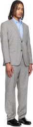 Hugo Gray Two-Piece Modern-Fit Sharkskin Suit
