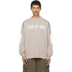 Fear of God ESSENTIALS Gray Merch Long Sleeve T-shirt