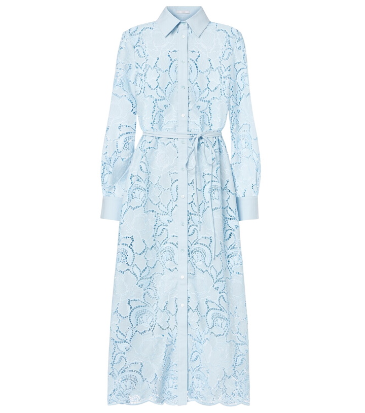 Photo: Erdem Laser-cut cotton shirt dress