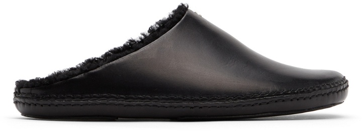 Photo: Feit Black Outdoor Wool Slipper Loafers