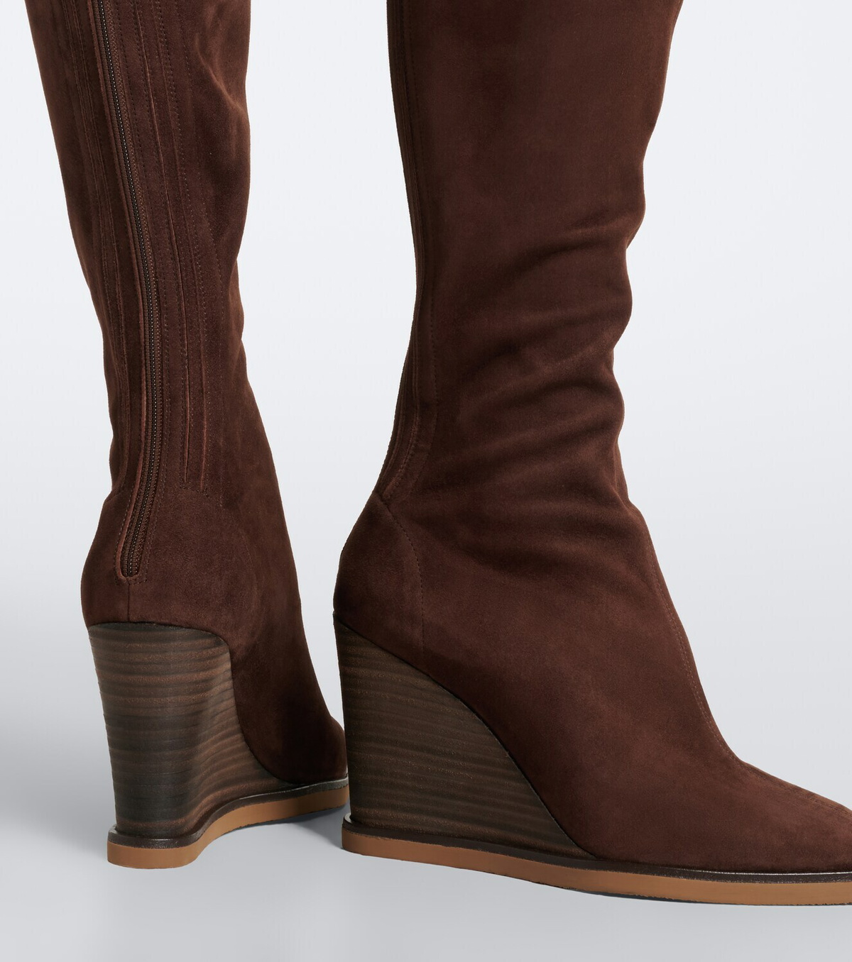 Aquazzura Saint Honoré suede knee-high boots