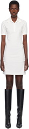 Courrèges Off-White Piqué Polo Minidress