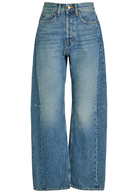 Photo: B Sides Slim Lasso Structured Barrel-leg Jeans Indigo
