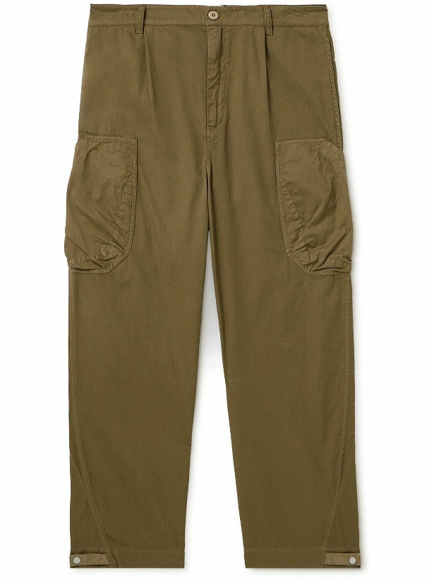 Photo: Folk - Prism Straight-Leg Cotton-Twill Cargo Trousers - Brown
