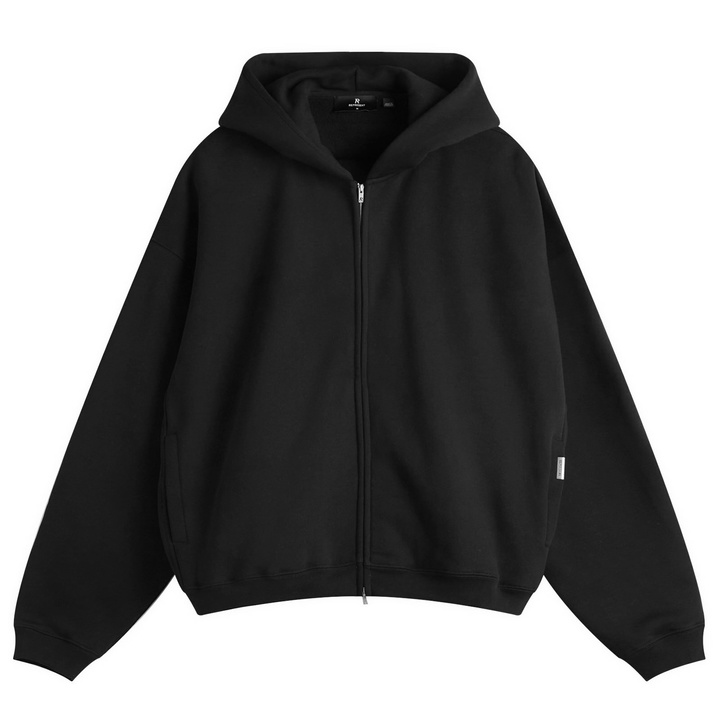 Photo: Represent Men's Initial Boxy Zip Hoodie in Black