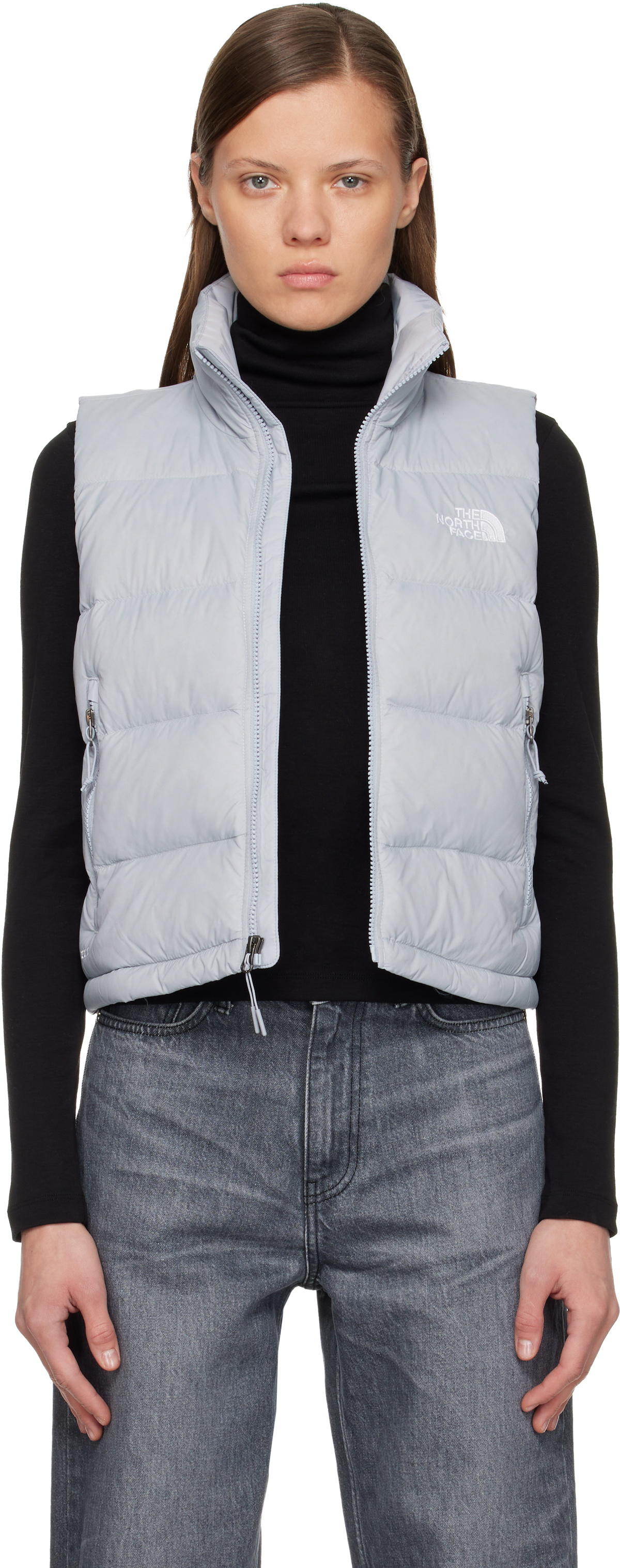 The North Face Gray Hydrenalite A-Line Down Vest