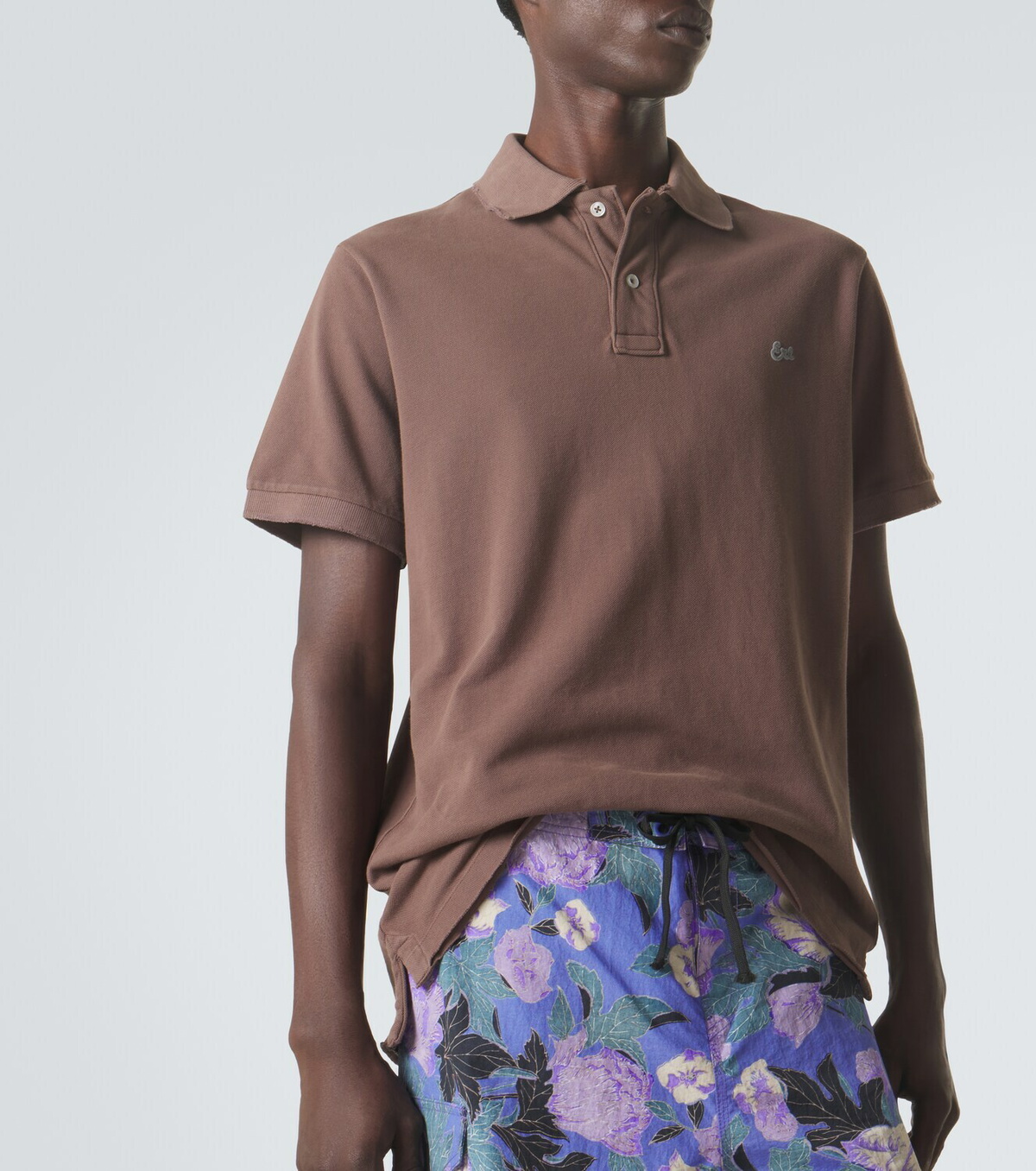 ERL Cotton piqué polo shirt