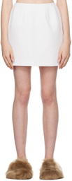 Carven White Tailored Miniskirt