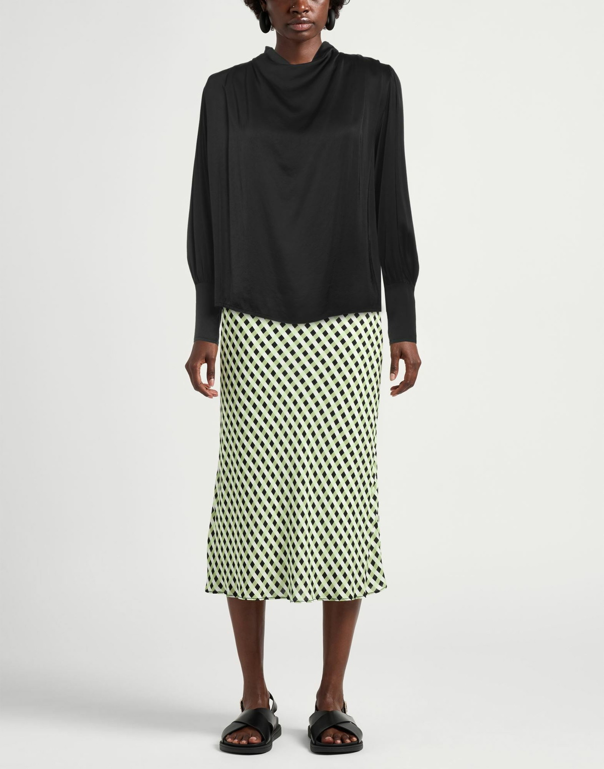 Manila Grace Womens Top in Black