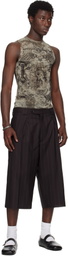 Jean Paul Gaultier Beige 'The Oversized Médallion' Tank Top