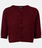 'S Max Mara Cropped cotton, silk, and cashmere cardigan