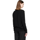 BALMAIN Black V-Neck Light Sweater