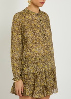 Isabel Marant étoile Maria Floral Cotton Blouse Khaki