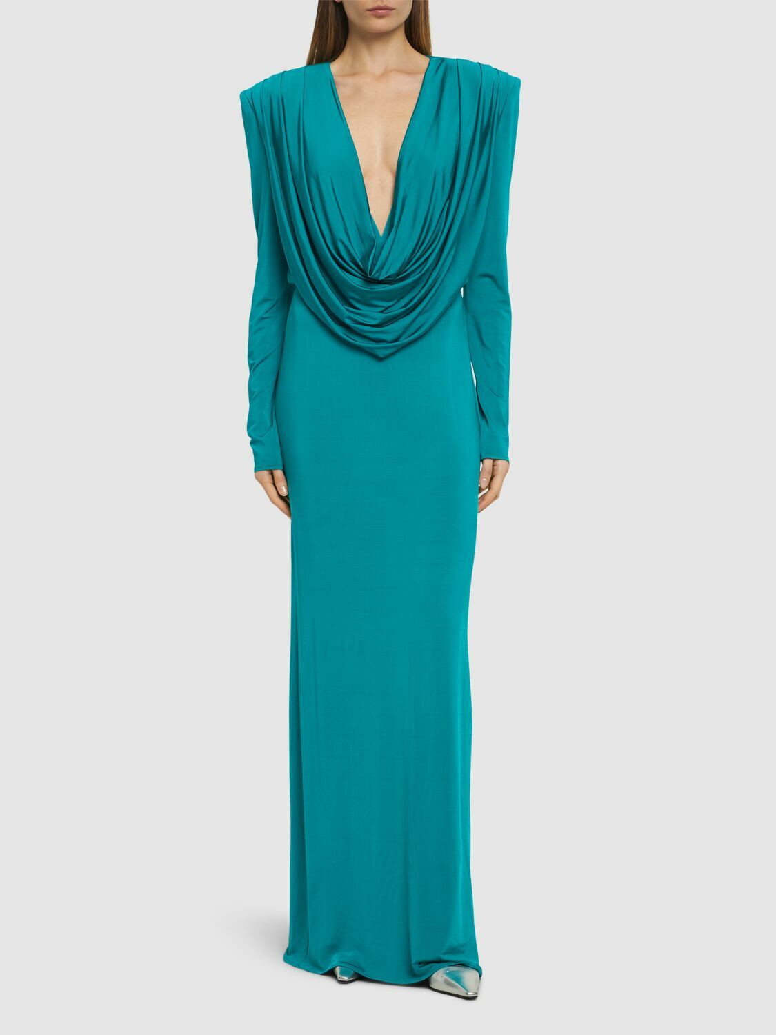 turquoise knee length bridesmaid dresses Turquoise Beach Bridesmaid Dresses ,High Low Modest Chiffon Long Weddi main image 0