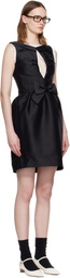 SHUSHU/TONG Black Long Cut-Out Sleeveless Minidress
