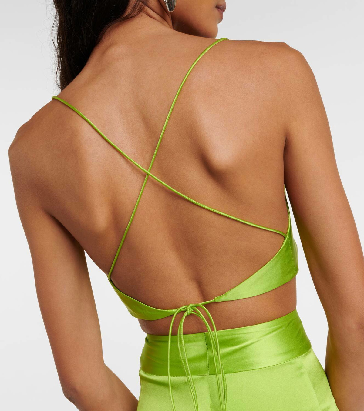 The Sei Silk satin bra top