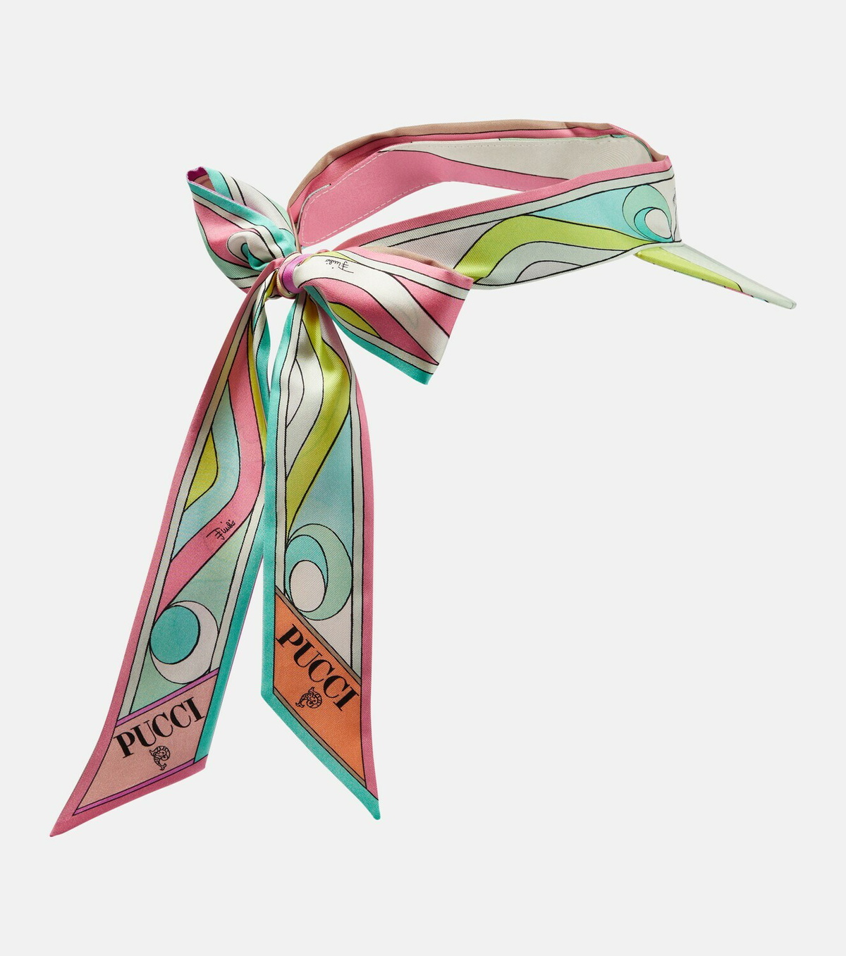 【送料&関税込】Pucci Visor With Scarf Pucci Scarf print visor curved brim | The Fashion Square
