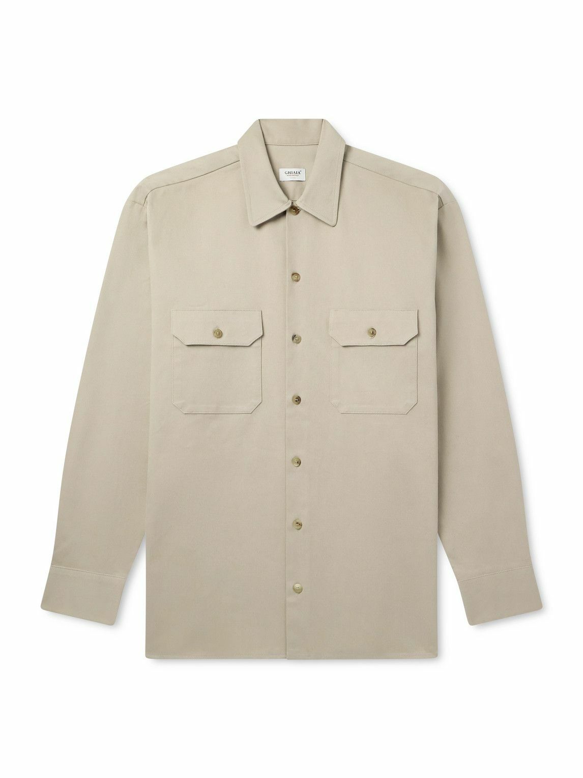 Ghiaia Cashmere - Cotton-Twill Shirt - Neutrals