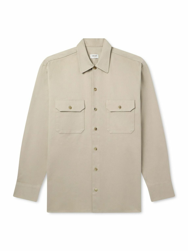 Photo: Ghiaia Cashmere - Cotton-Twill Shirt - Neutrals