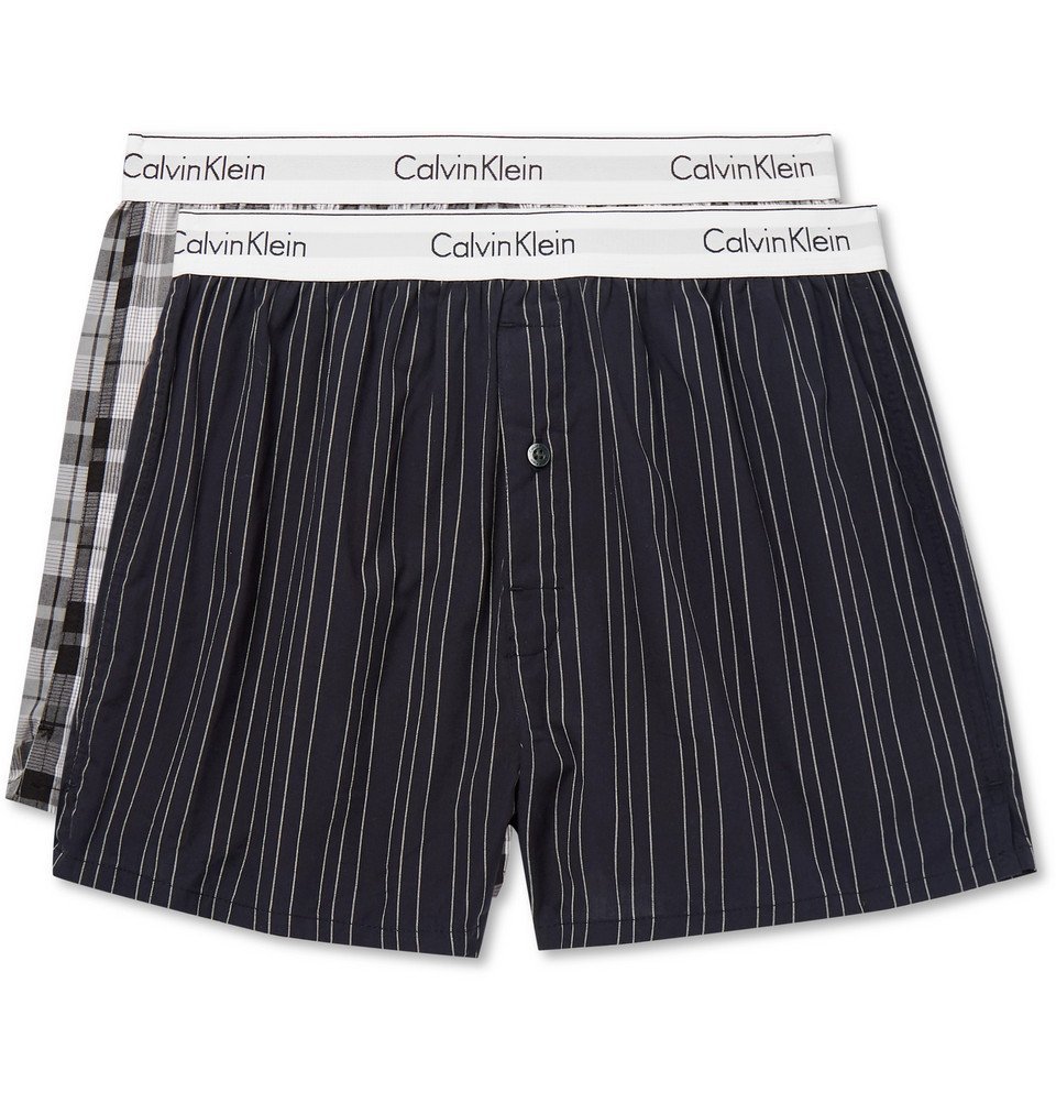 Calvin Klein Underwear - Two-Pack Printed Cotton Boxer Shorts