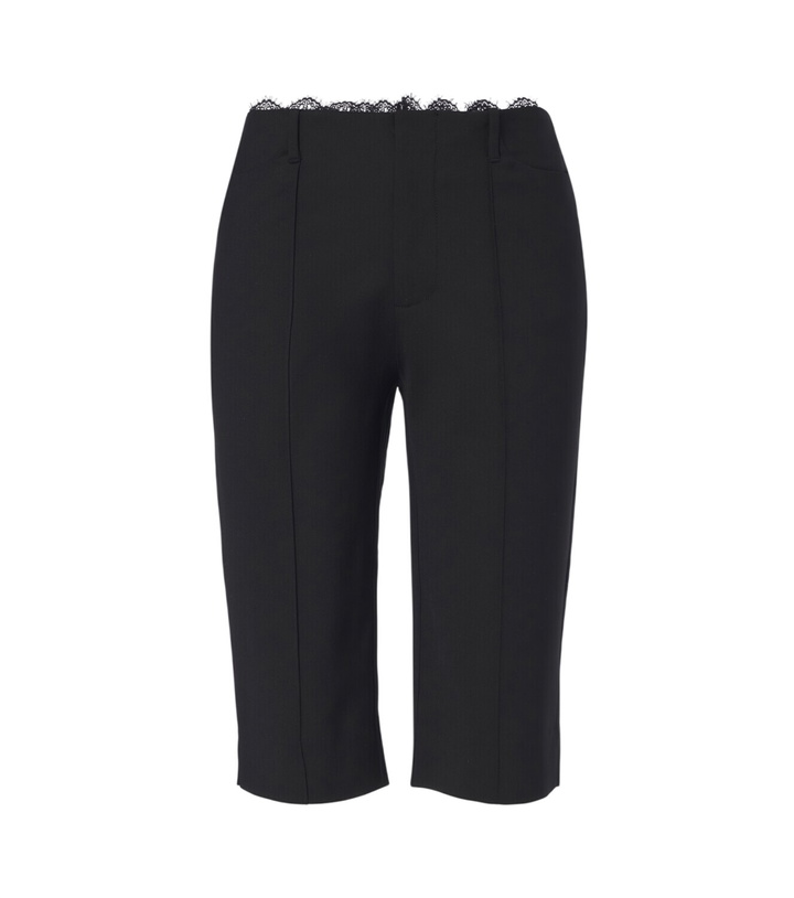 Photo: SIR Miller lace-trimmed wool-blend capri pants