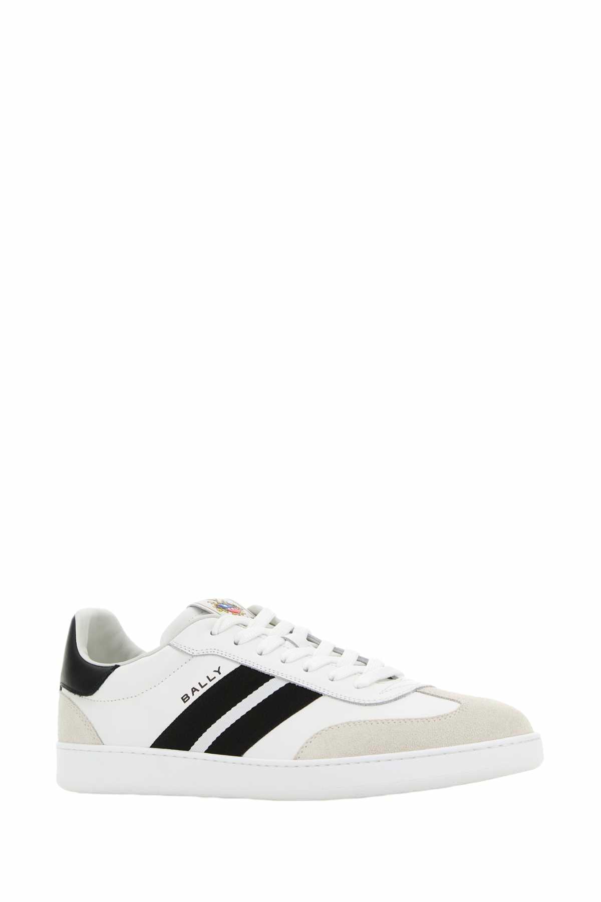 Bally White Leather Roget Sneakers
