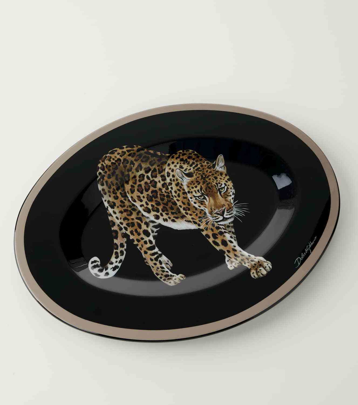 Dolce&Gabbana Casa Leopardo wooden tray
