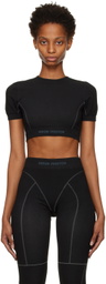 Heron Preston Black Seamless Sport Top