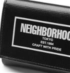 Neighborhood - Logo-Print PVC Tarpaulin Billfold Wallet - Black