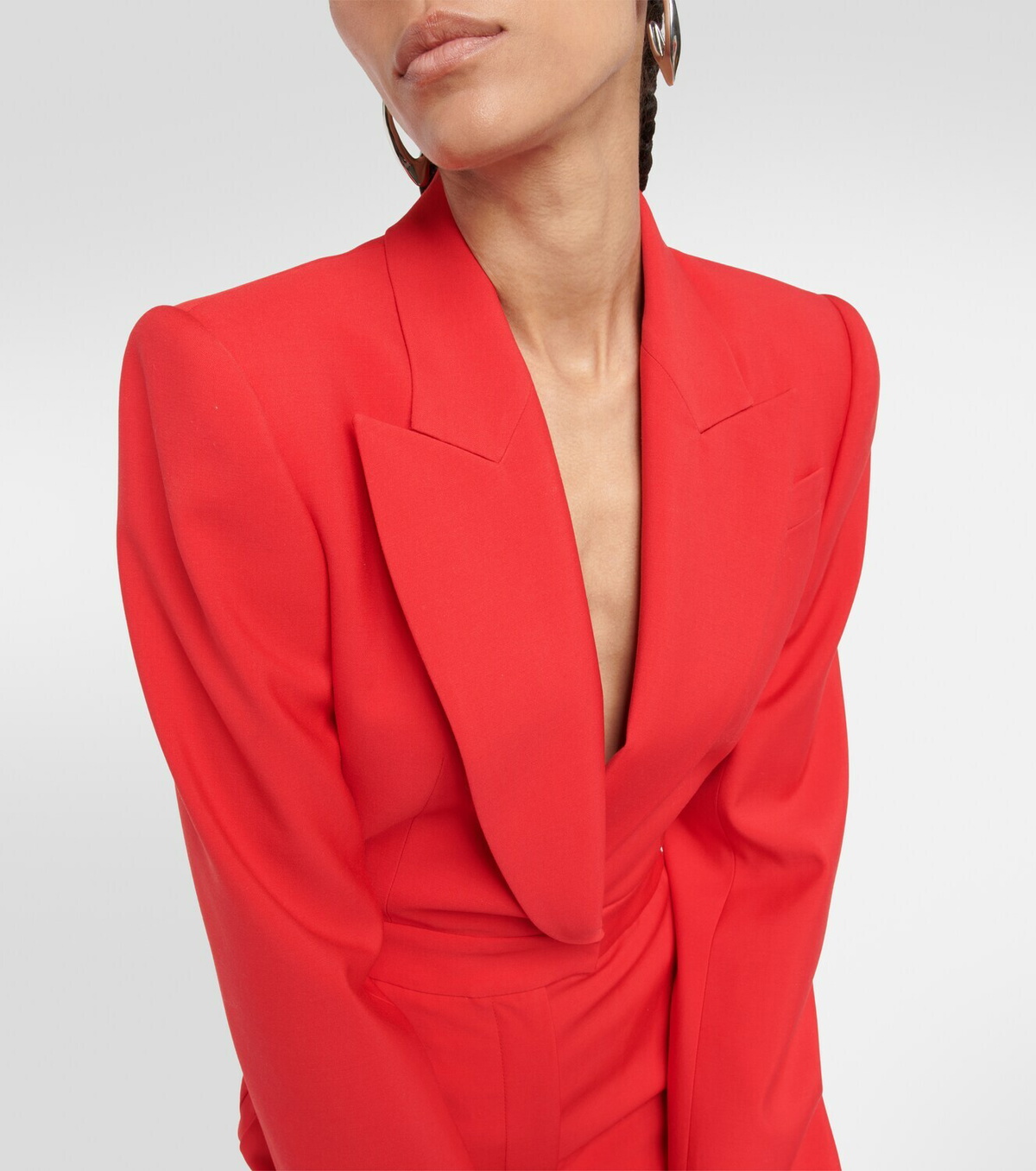 Alexander McQueen Cutout wool jumpsuit Alexander McQueen