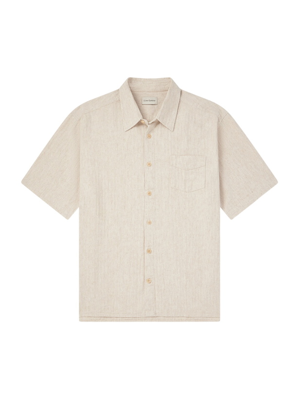 Photo: Oliver Spencer - Palermo Striped Cotton and Linen-Blend Shirt - Neutrals