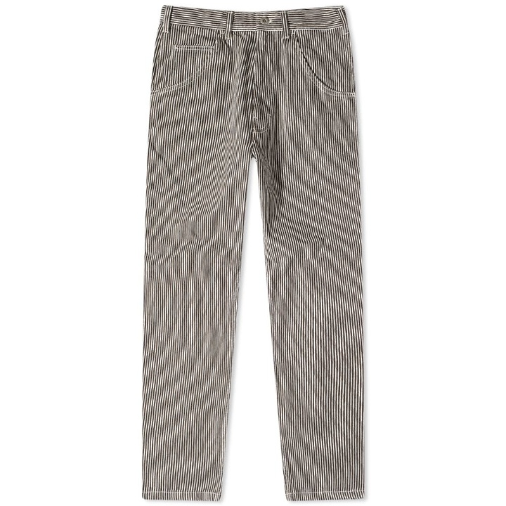 Photo: Stan Ray Men's 80's Painter Pant in Black/Natural Hickory