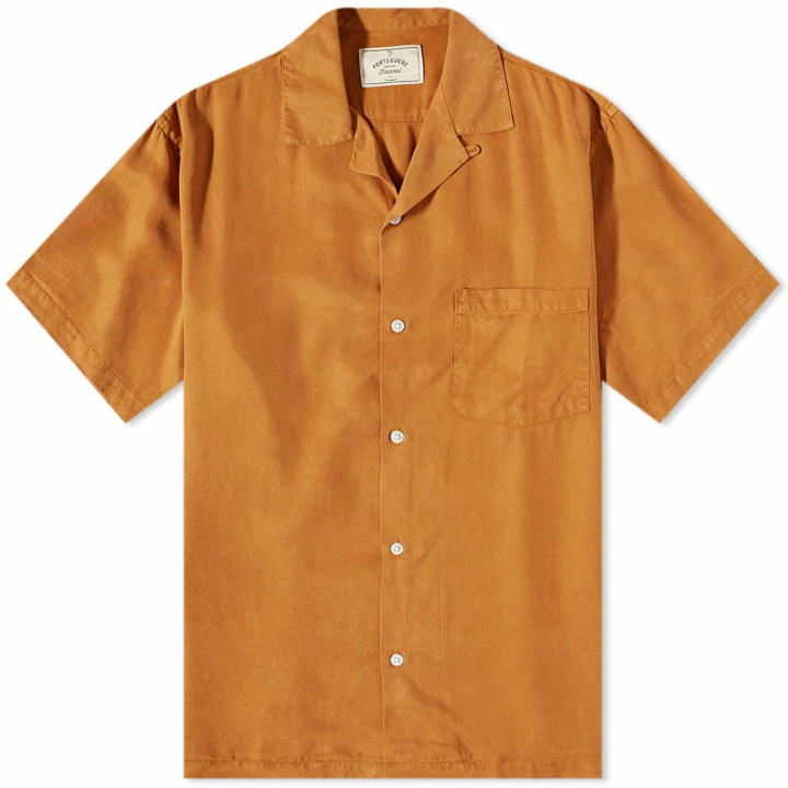 Photo: Portuguese Flannel Men's Dogtown Vacation Shirt in Cinnamon