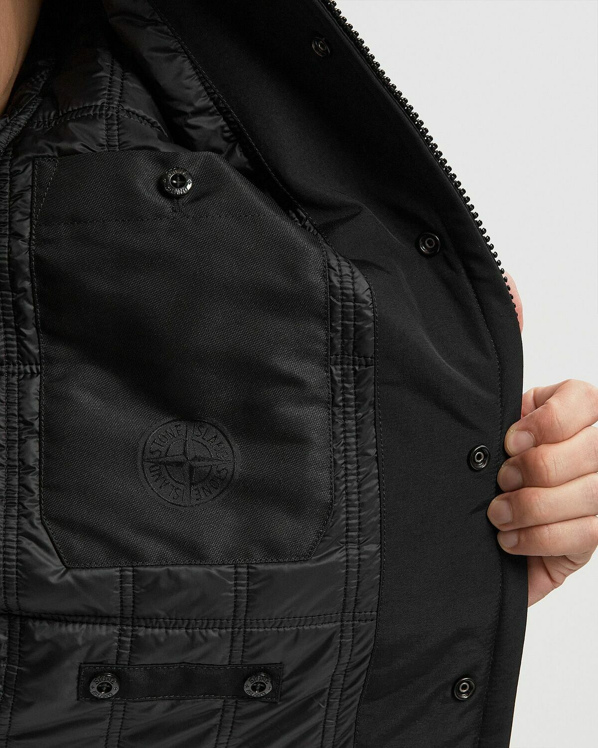 Stone Island GHOST BOMBER Black Mens Bomber Jacket