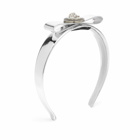 Versace Women's Bow Headband in Silver Palladium 