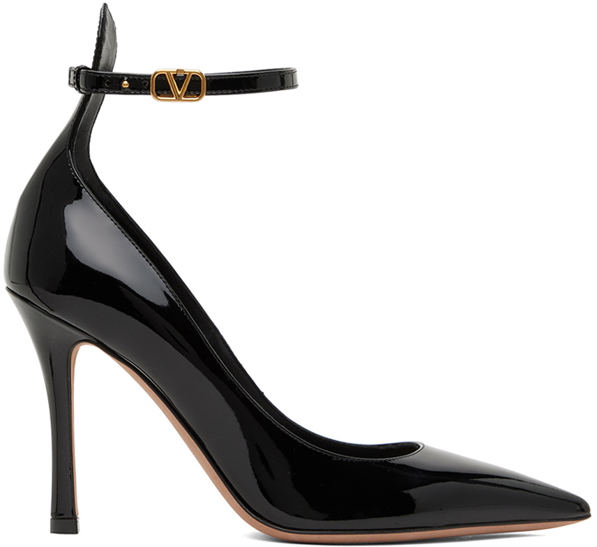 Valentino Garavani Black Tan-Go 100 Heels