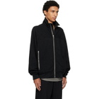 Rick Owens Black Tower Zipfront Jogger Track Jacket