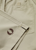 Fred Perry Logo-embroidered Shell Swim Shorts Taupe