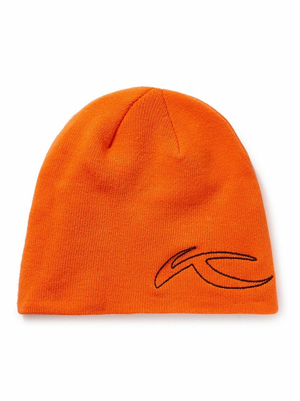 Photo: Kjus - Logo-Embroidered Fleece-Lined Knitted Beanie