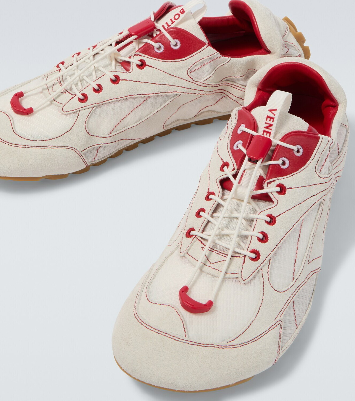 Bottega Veneta Orbit suede-trimmed sneakers