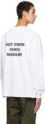 Drôle De Monsieur White 'Le T-shirt Manche Longue' Long Sleeve T-Shirt