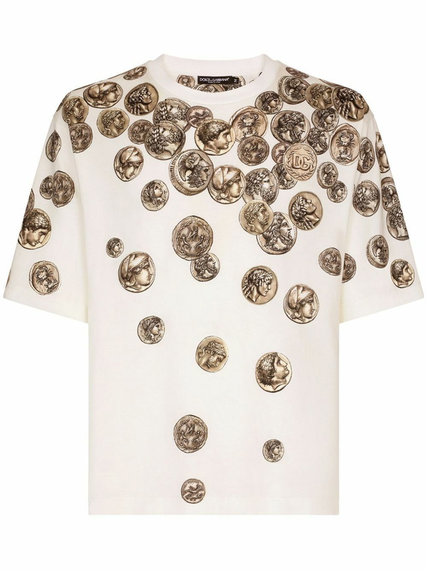 Photo: DOLCE & GABBANA - Printed Cotton T-shirt