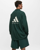 Adidas Basketball L/S Tee Green - Mens - Longsleeves