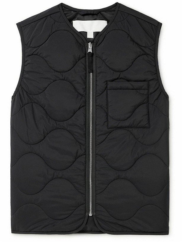 Photo: ARKET - Aaro Quilted Recycled-Shell Gilet - Black