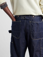 KAPITAL - Lumber Straight-Leg Panelled Jeans - Blue