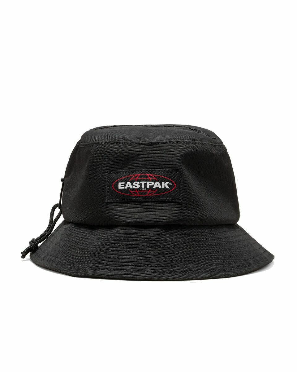 Photo: Eastpak Pleasures Bucket Crossbody Embroidery Black Black - Mens - Hats
