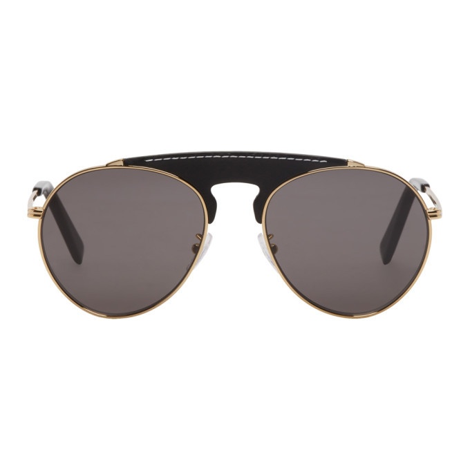 Photo: Loewe Black and Gold Pilot Sunglasses