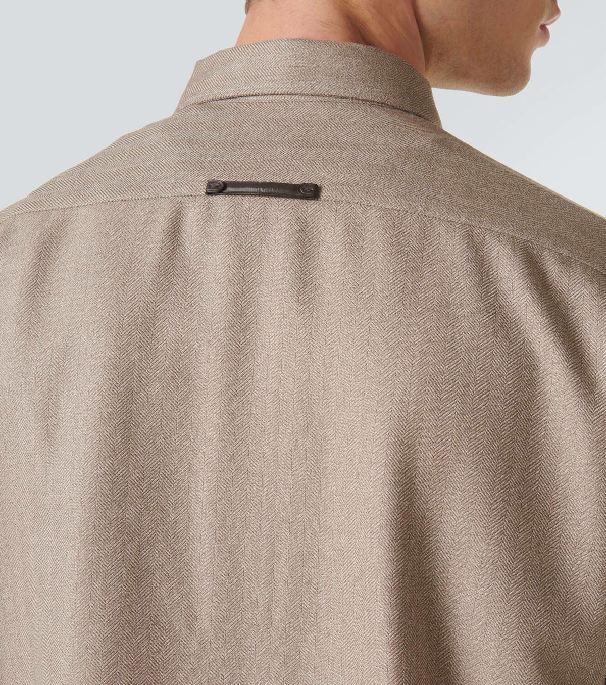 Berluti Herringbone wool shirt