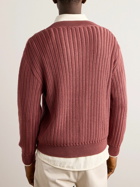 A Kind Of Guise - Saimir Ribbed Merino Wool and Silk-Blend Sweater - Purple